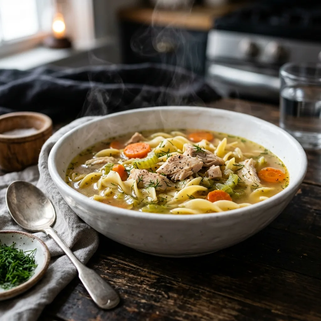 Куриный суп с лапшой