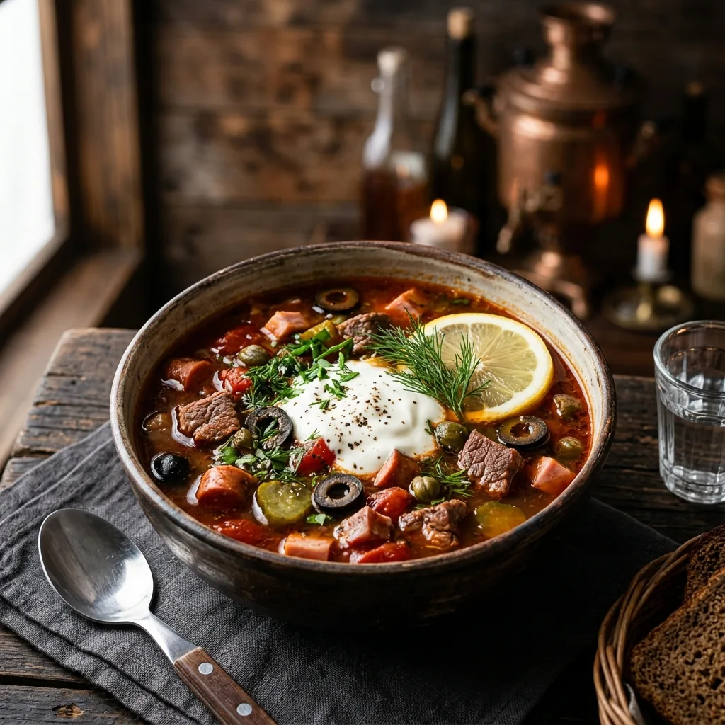 Мясная солянка
